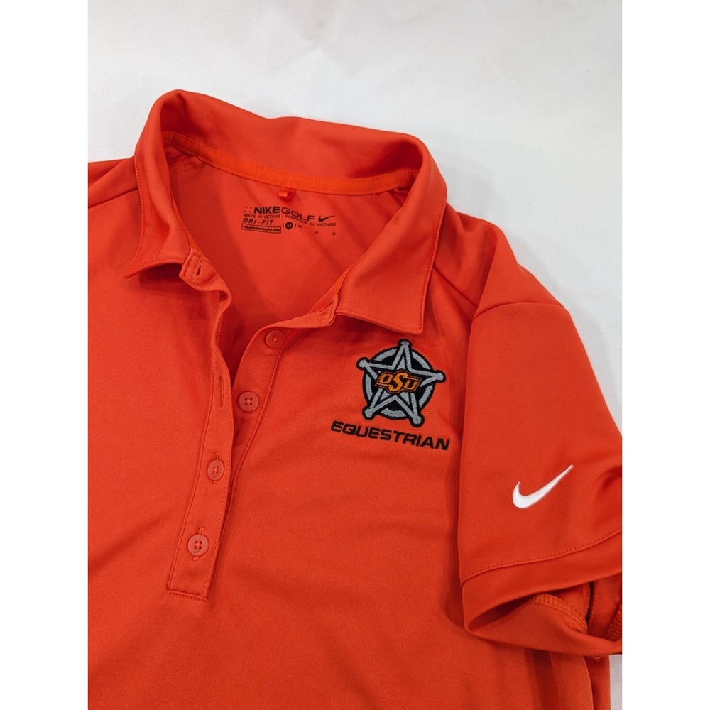 Oklahoma State Nike Dri-Fit Polo Women's Orange Equestrian Quarter Zip Medium